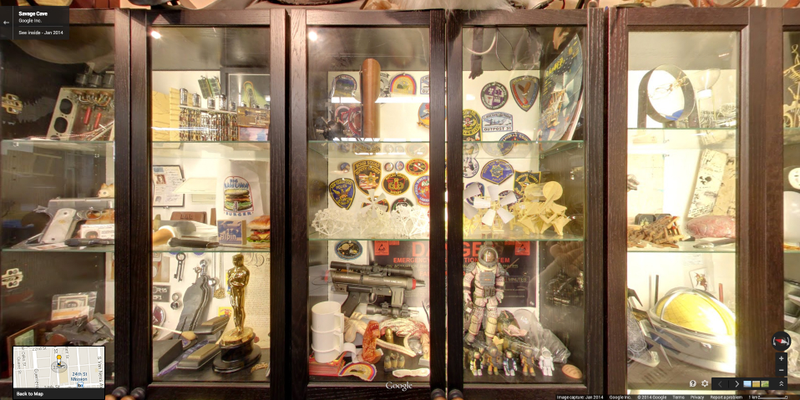 Illustration for article titled Walk Around Adam Savage's Mini-Museum on Google Street View